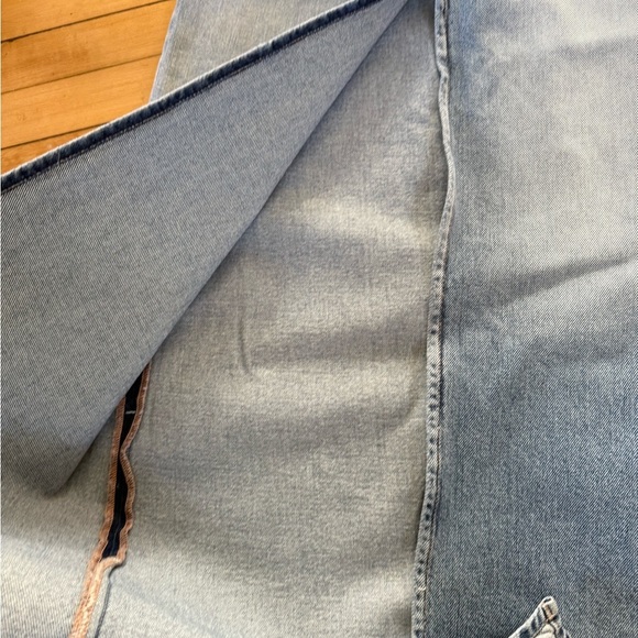 Icon Denim Los Angeles maxi front slit denim skirt - Picture 6 of 10